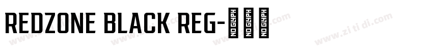 REDZONE BLACK REG字体转换
